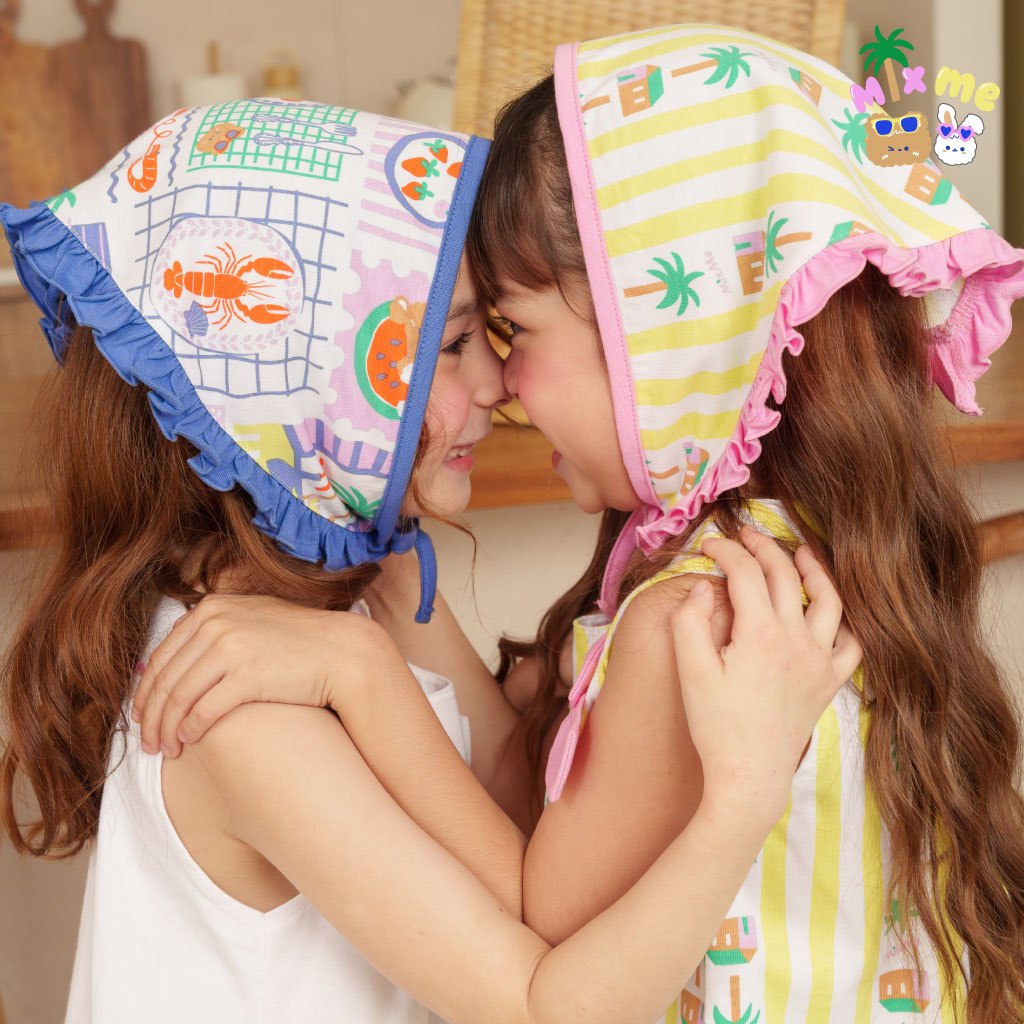 Mix Me ผ้าโพกหัว / กิ๊บกระต่ายและบ้าน 1 คู่ ธีม Summer เด็กหญิง เสื้อผ้าเด็ก รุ่น 500478/500479