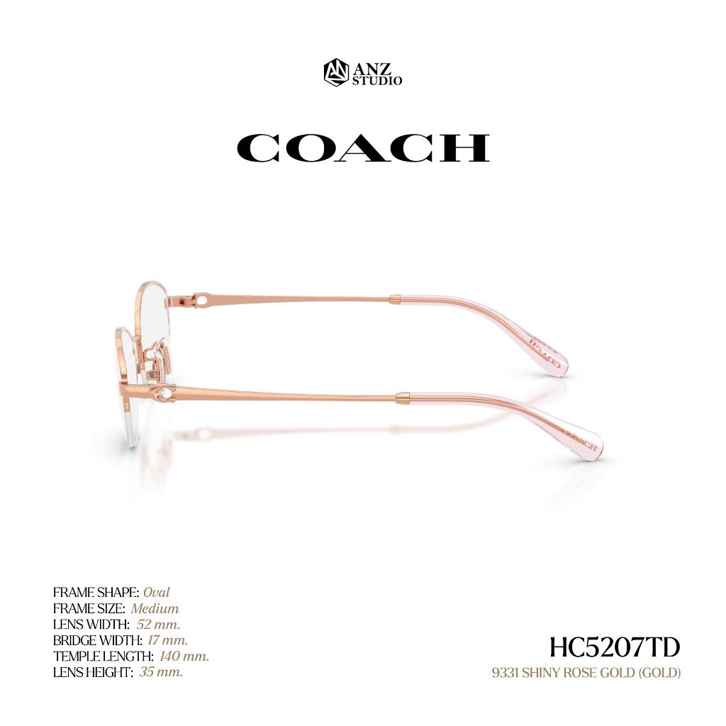 COACH إطار نظارة تيتانيوم بيضاوي HC5207TD — صورة 8