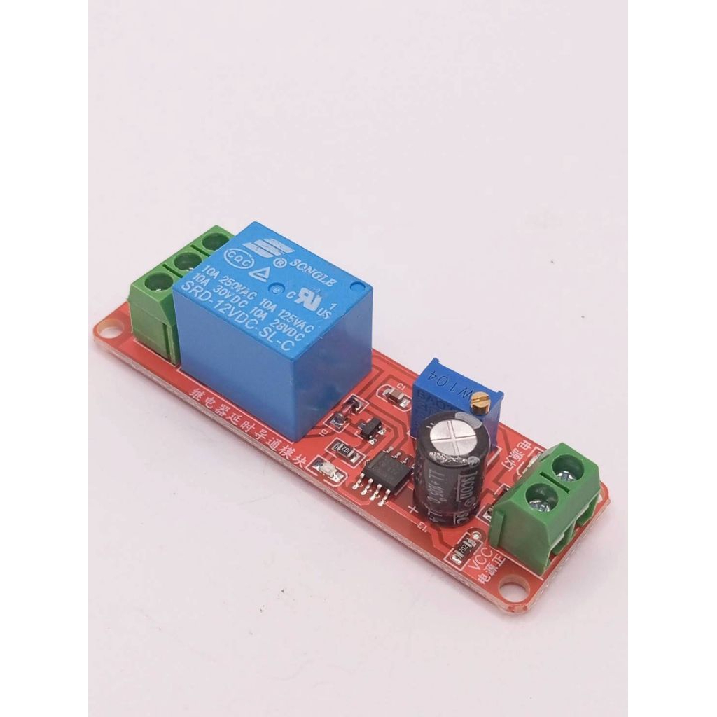 NE555.  12V โมดูลรีเลย์หน่วงเวลา NE555 (NE555 Timer Switch Adjustable Module) อุปกรณ์ควบคุมเวลาที่ใช
