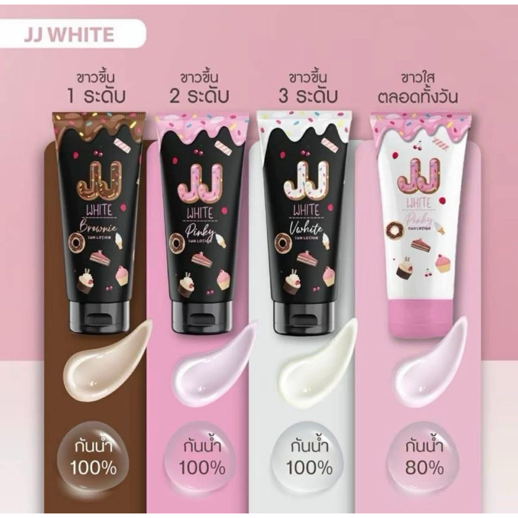 โลชั่นพอกผิว แบรนด์ JJ WHITE (แพ็คเกจใหม่)