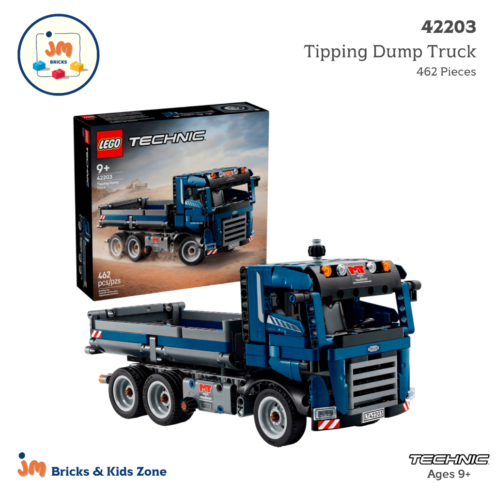 LEGO Technic 42203 Tipping Dump Truck (462 Pieces) สำหรับเด็กอายุ 9 ปีขึ้นไป