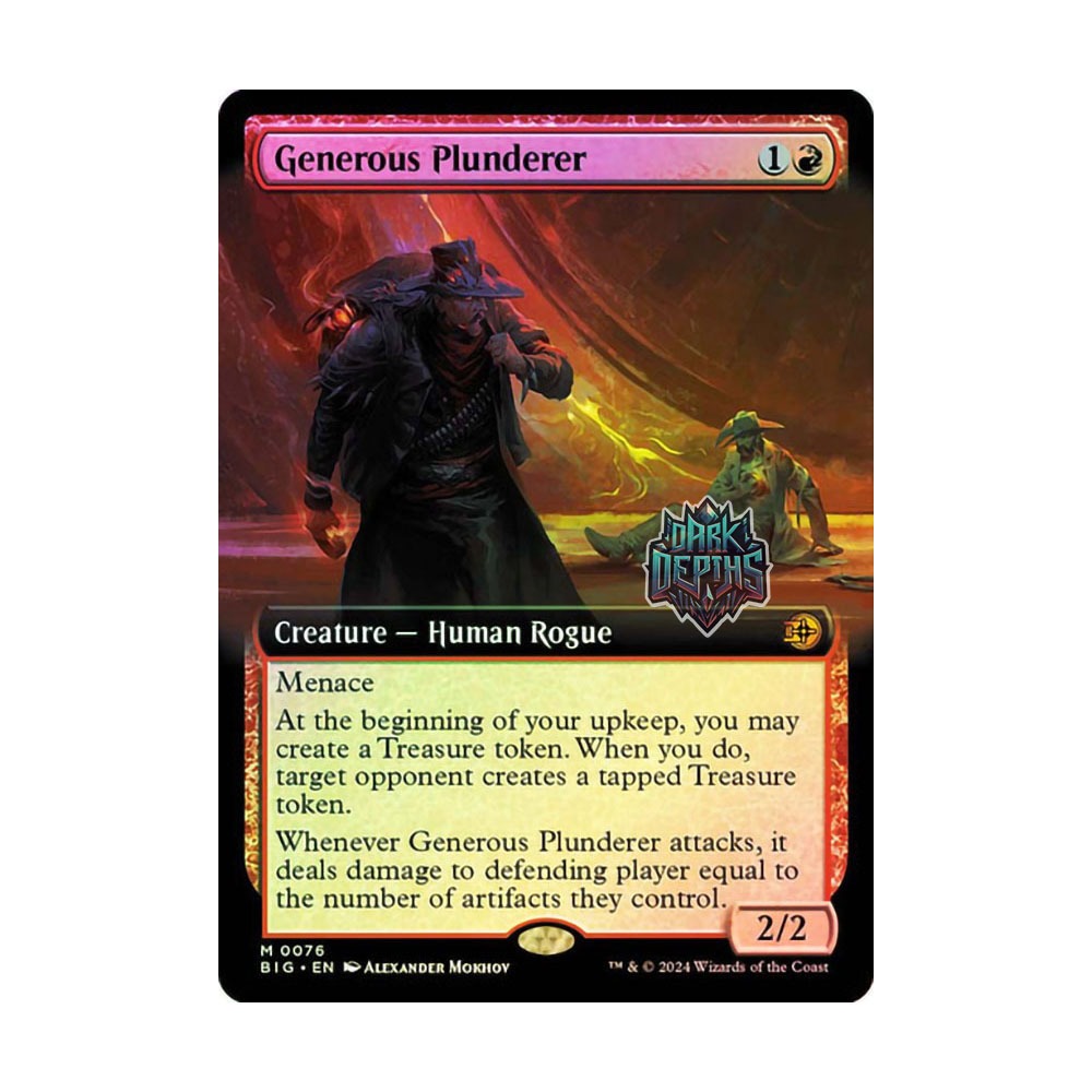 [MTG] Generous Plunderer (#076) (Extended Art) [BIG] [RED] [M] - Magic the Gathering SINGLES