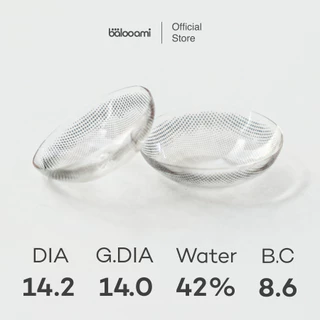 คอนเเทคเลนส์ สีเทา 14.2 ขนาดปกติ รายเดือน รุ่น baloolens so cloudy แถมตลับ
