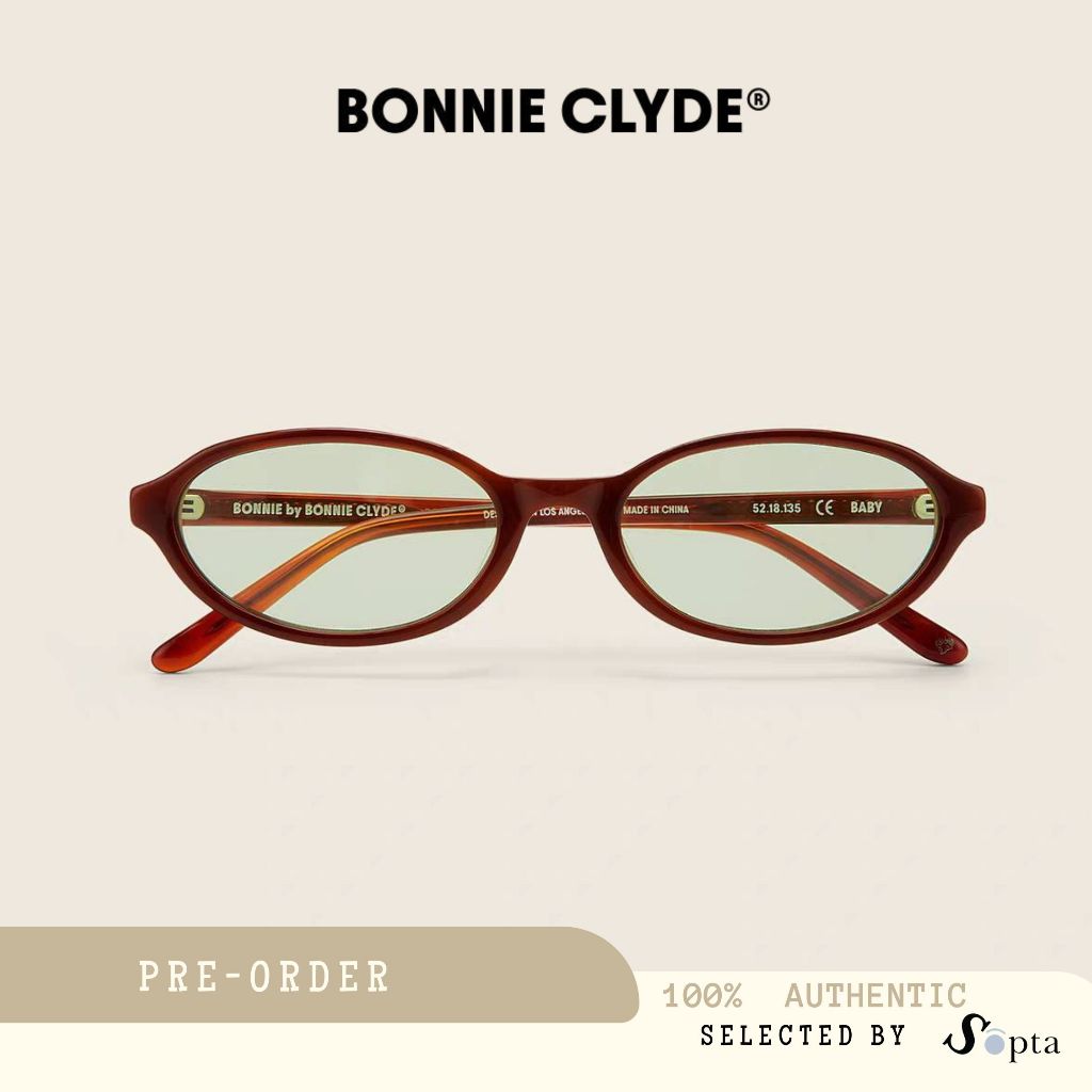 BONNIE CLYDE ( บอนนี่ ไคลด์ ) รุ่น BABY | แว่นกันแดดทรง OVAL Y2K กัน UV400 กรองแสงสีฟ้า | Pre-Order