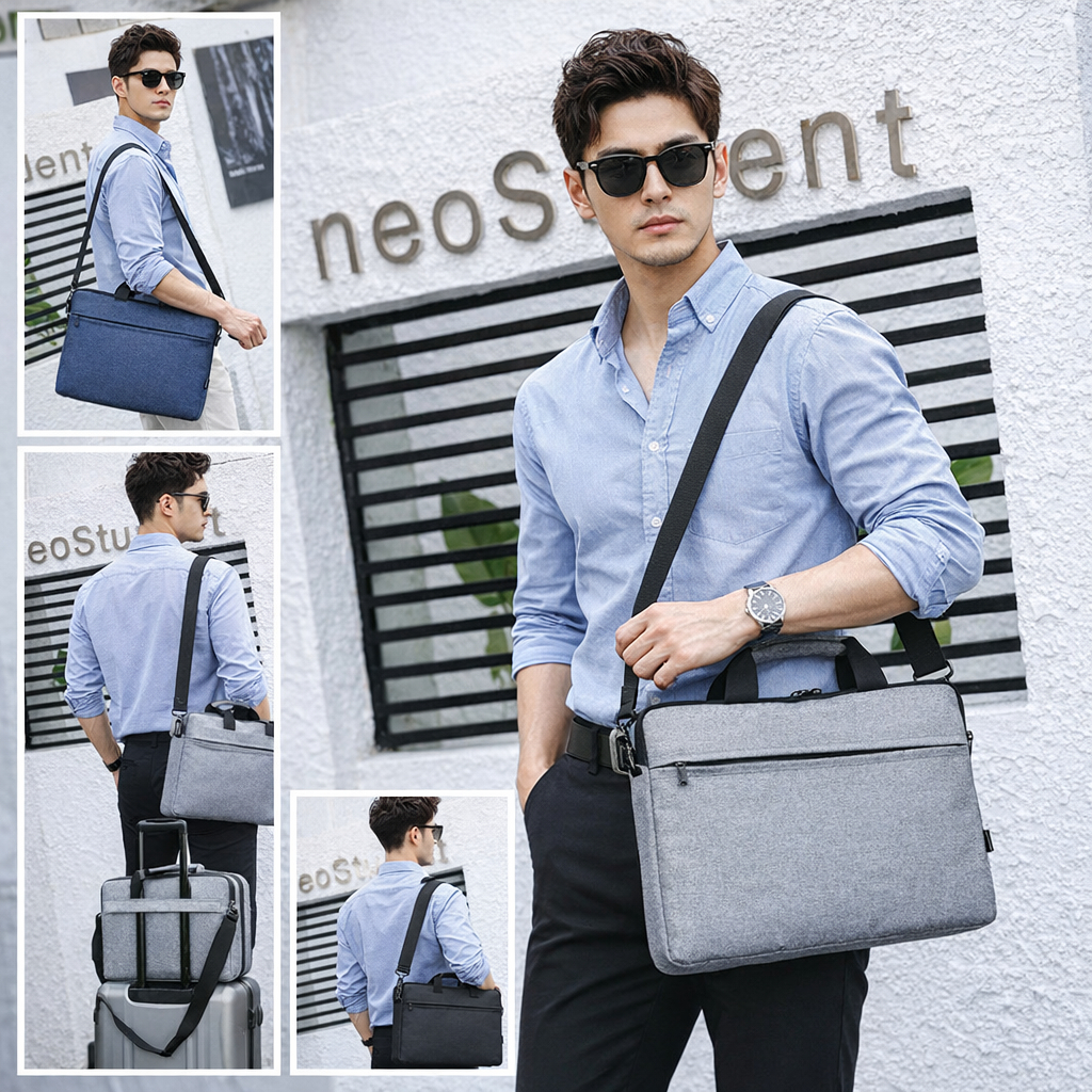 KA62 กระเป๋าสะพายข้างไหล่ ผู้ชาย ผู้หญิง ใส่ NOTE BOOK 15.6 ได้ มีช่่อง กันหล่น กระเป่าเดินทาง รุ่น UP29