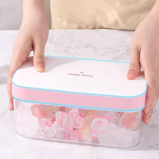 (พร้อมส่ง) กด HelloKitty ถาดน้ําแข็งแม่พิมพ์ทําซิลิโคนเกรดอาหาร Ice Cube กล่องเก็บน้ําแข็ง ไอศกรีมโฮมเมด