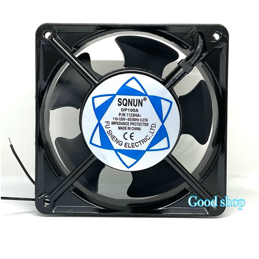 พัดลม 4นิ้วครึ่ง (4"1/2)  DP100A P/N1123HA1 110-120v 0.27A ขนาด120×120×38mm