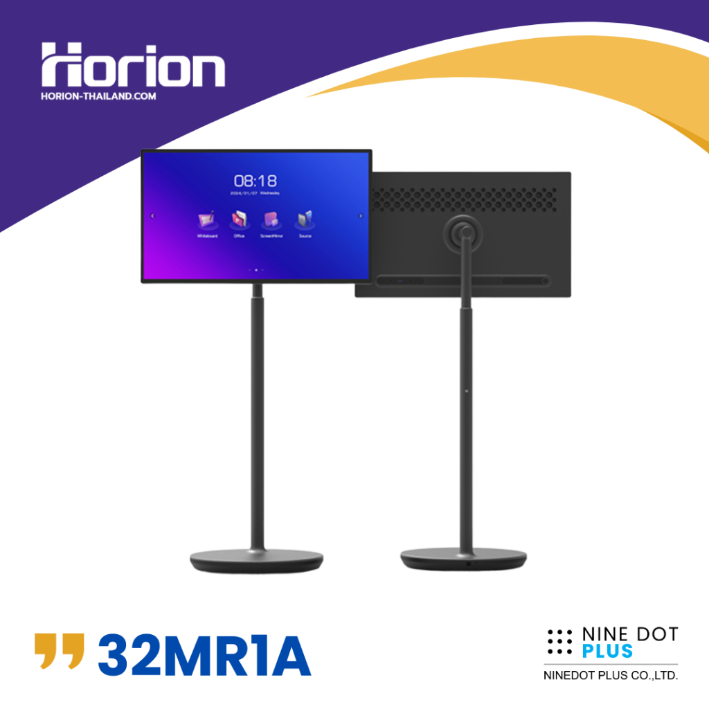 Horion กระดานอัจฉริยะเคลื่อนที่ 32MR1A 32 นิ้ว ความคมชัด 4K ระบบ ANDROID 13