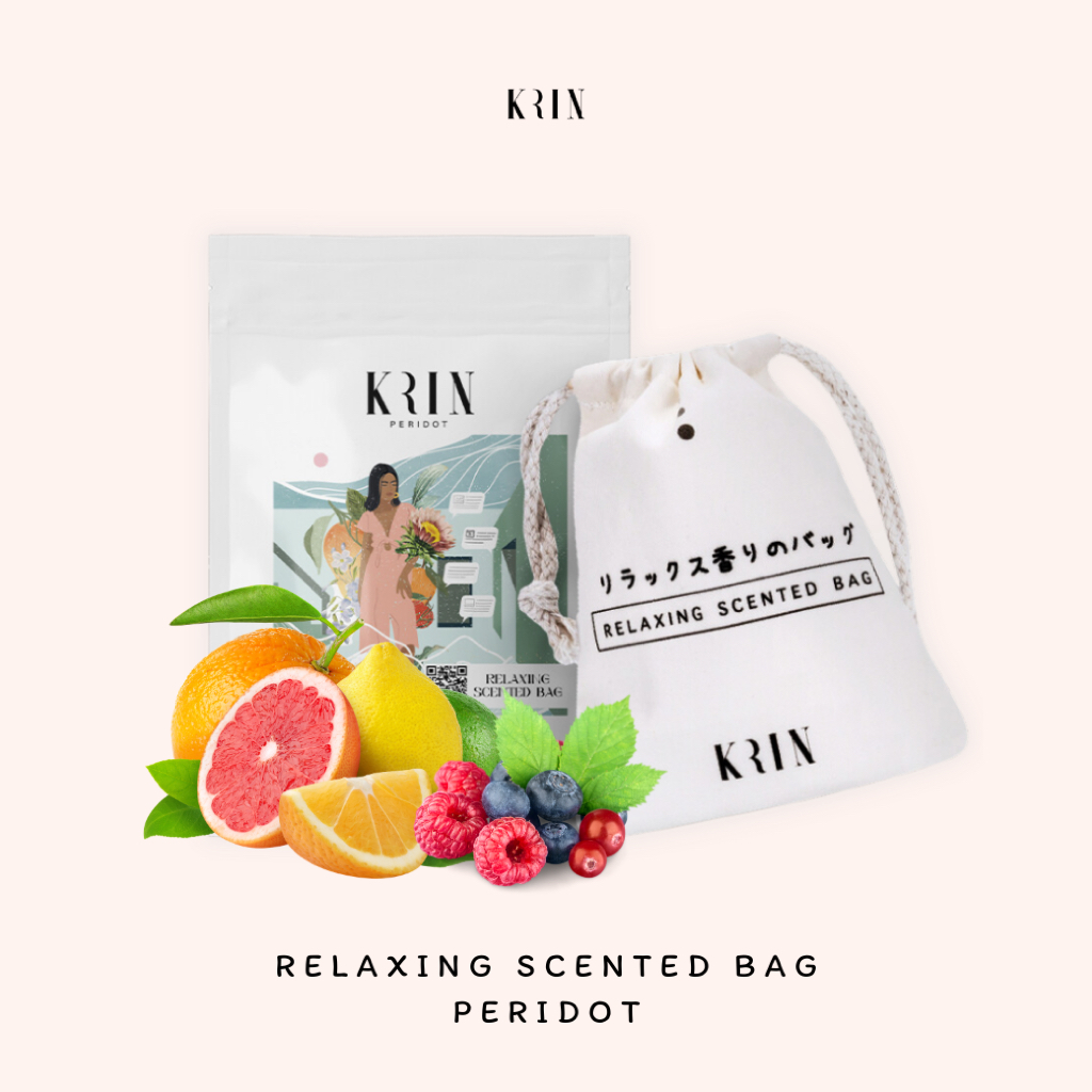 Krin Relaxing Scented Bag Peridot. (ถุงหอมปรับอากาศ กลิ่น เพอริดอท)