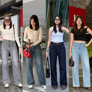 ยีนส์ Sheer | B01 Wendy Jeans กางเกงยีนส์ทรงกระบอกใหญ่