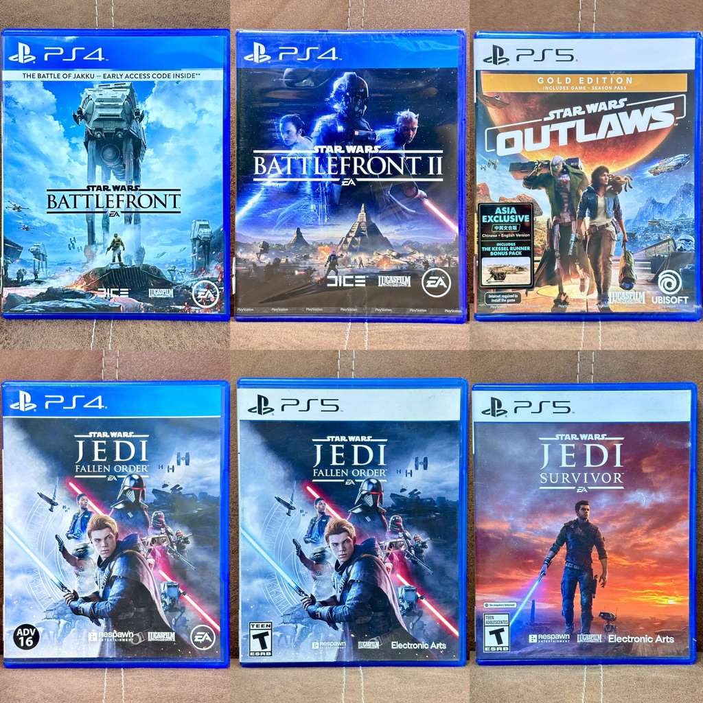 [Ps4/Ps5] Star Wars - รวมหลายภาค Battlefront 1-2 / JEDI Fallen Order / JEDI Survivor / Outlaws [มือ2]