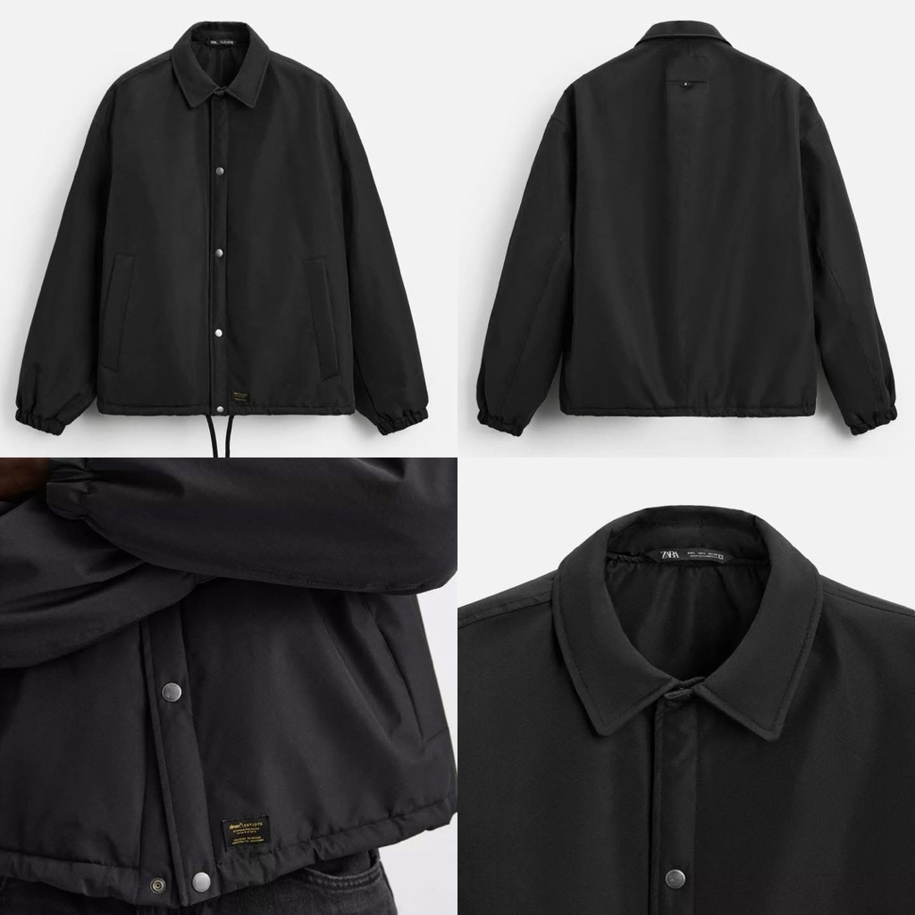เสื้อแจ็คเก็ตของแท้ ผ้าร่ม บุนวมด้านใน ทรงoversized ใส่ได้ทั้งชายและหญิง