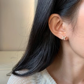 างหูตัวอักษร GG สไตล์ฝรั่งเศส วินเทจหรูหรา ใส่สวยทุกโอกาส