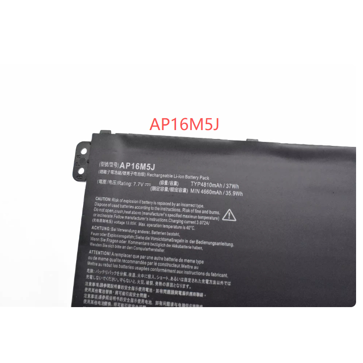 AP16M5J ใหม่สำหรับ Acer Aspire 1 Aspire 3 A315-21 A315-51 AP16M5J แบตเตอรี่
