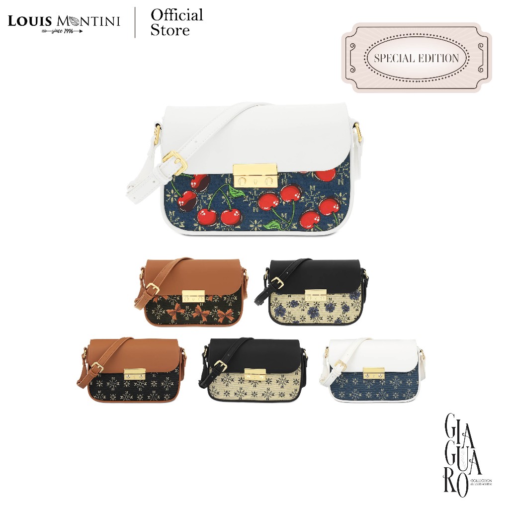 [Clearance sale] Louis Montini (Giaguaro) กระเป๋าผู้หญิงสะพายข้าง Women's Shoulder Bag LYP01