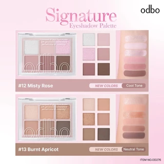 ★★มีเบอร์ 10,12★★ (OD276) odbo Signature Eyeshadow Palette โอดีบีโอ ซิกเนเจอร์ อายแชโดว์ พาเลท