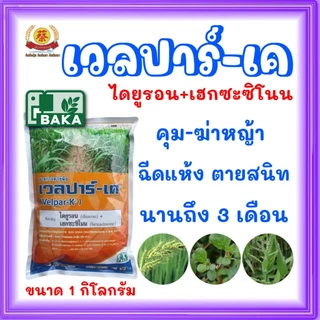 เวลปาร์-เค ออกฤิทธิ์แบบ คุมและ ฆ่าหญ้า ในไร่อ้อย ขนาด 1กิโลกรัม