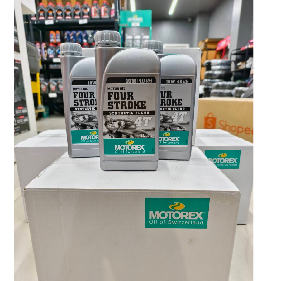 น้ำมันเครื่อง MOTOREX FOUR-STOKE 4T 10W40 ยกลัง(12x1 Lite)