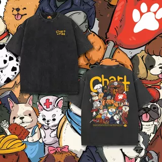 (เสื้อเฮียส่งออกภายใน1-2วัน) เสื้อชาติหมา ผ้า Cotton 100% ของแท้