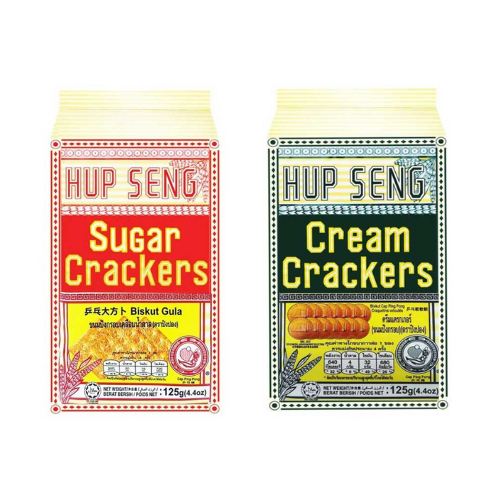 ฮับเส็ง ขนมปังกรอบ ตราปิงปอง 125 กรัม