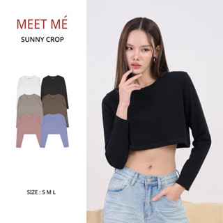 MEET ME - Top 0012 | SUNNY CROP LONG SLEEVE เสื้อครอปแขนยาว