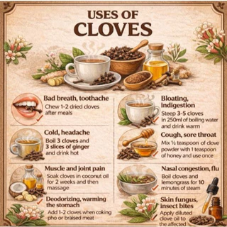 กานพลู (Cloves) ketoทานได้ ใช้ชงชาตัวหอม ใช้เป็นเครื่องปรุงอาหาร บำรุงสุขภาพ