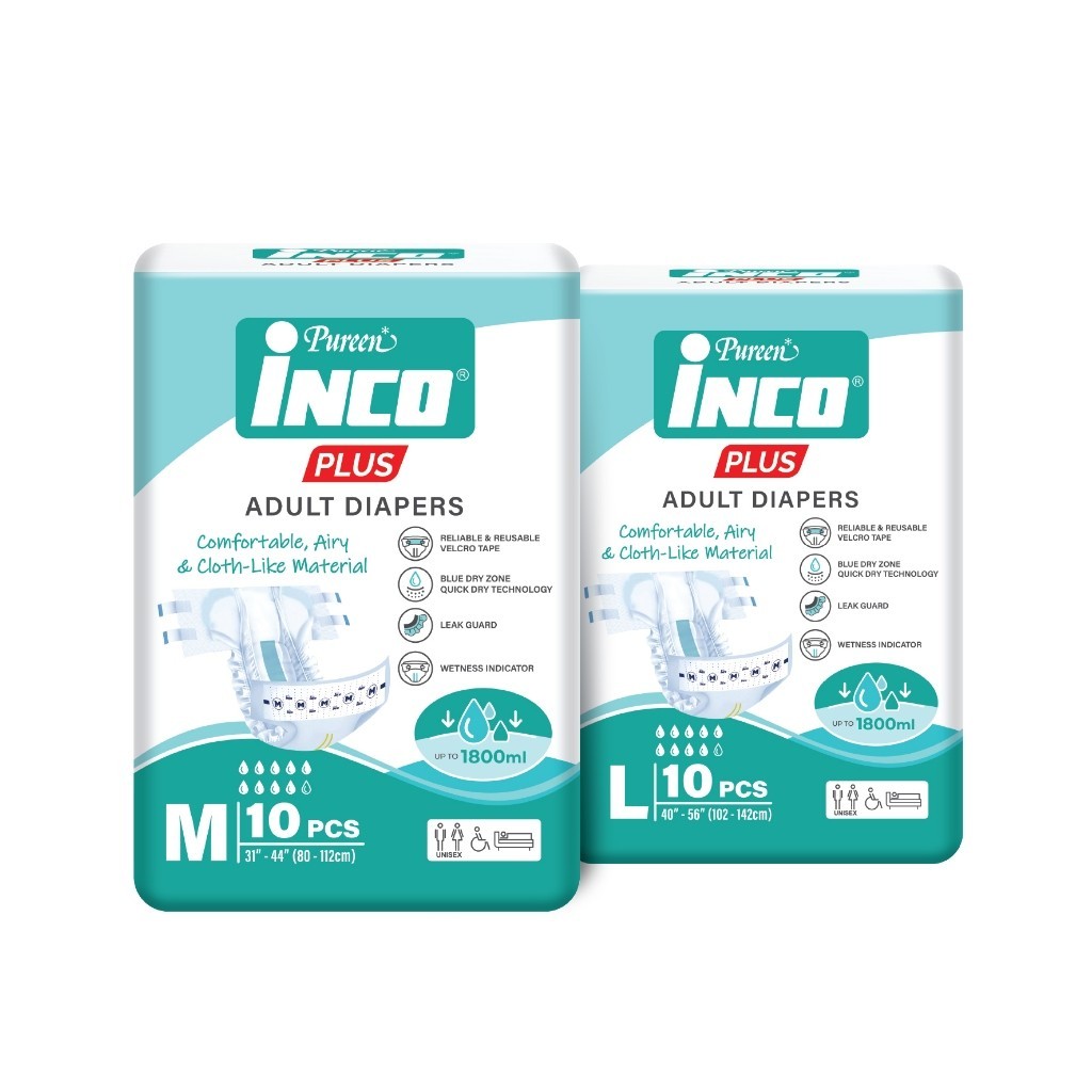 [ของแถม] Inco Plus Tape ผ้าอ้อมผู้ใหญ่ แบบเทป (คละไซซ์) – แบบทดลอง