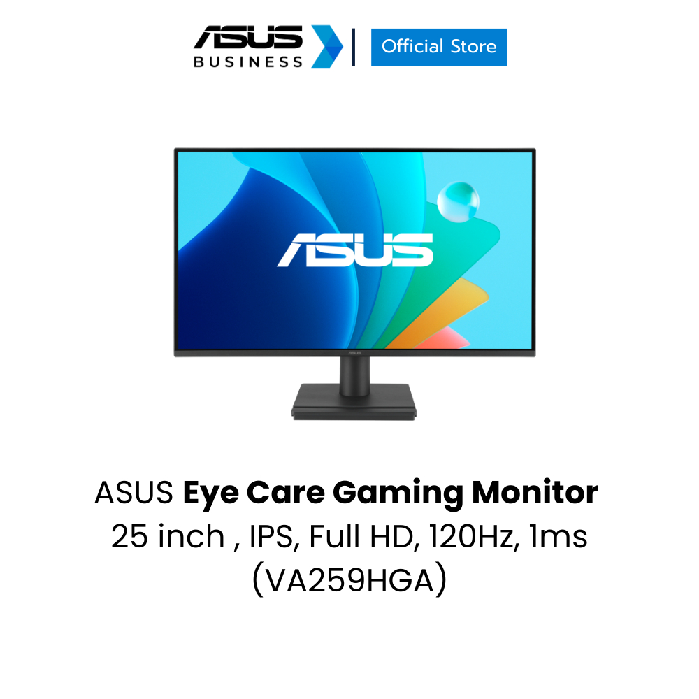 ASUS VA259HGA Eye Care Gaming Monitor  25-inch IPS, Full HD, Frameless, 120Hz, Adaptive-Sync, 1ms MP