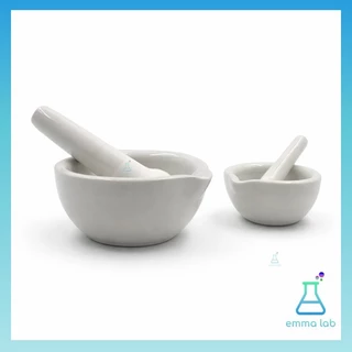 โกร่งบดยา เซรามิก ขนาด 6 และ 9 cm ครกบดยา Preclean Mortar and Pestle Bowl Medicine grinder,ครกบดยา,ที่บดยา,ภาชนะสำหรับบด