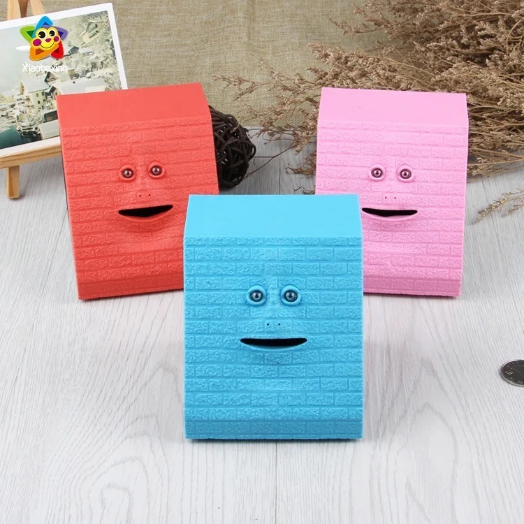Face Bank ออมสิน กระปุกออมสิน piggybank ออมสินหน้ากำแพงกินเหรียญ ออมสินกำแพง ของเล่น TikTok