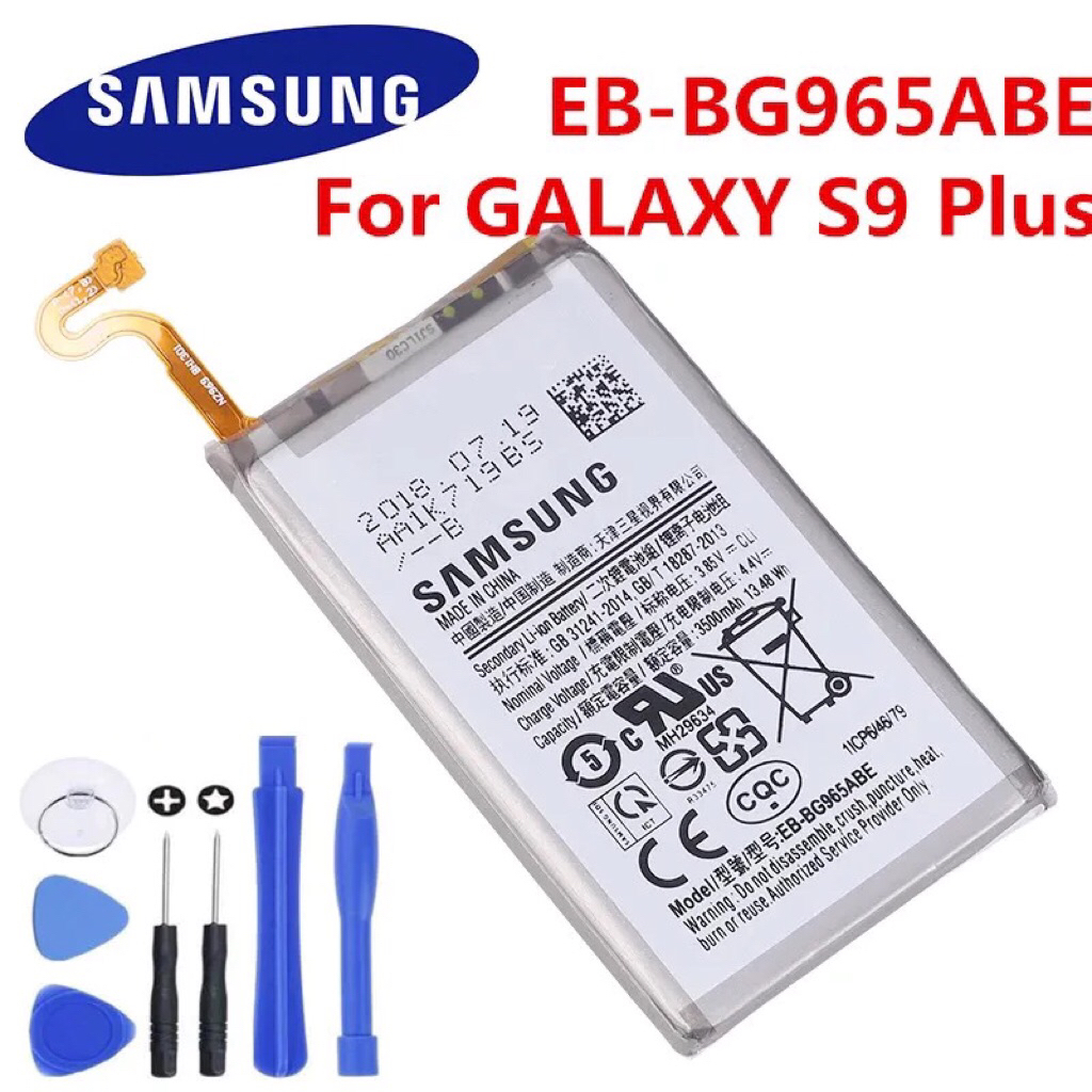 SAMSUNG Original EB-BG965ABEแบตเตอรี่3500MAhสำหรับSamsung Galaxy S9 Plus SM-G965F G965F/DS G965U G96