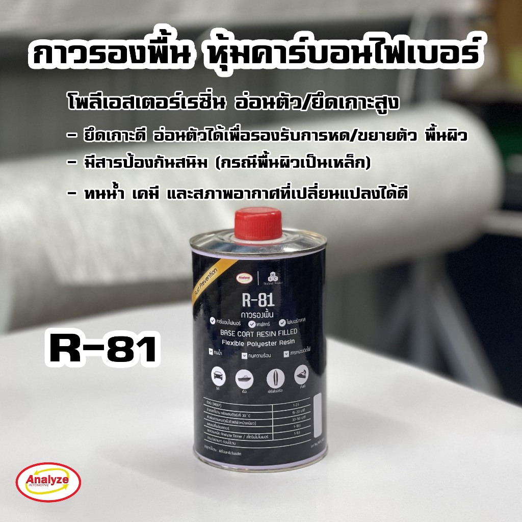 กาวรองพื้นหุ้มคาร์บอนไฟเบอร์R-81