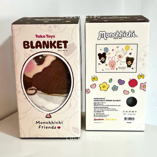 (พร้อมส่ง/ของแท้💯) Monchhichi blanket ผ้าห่มมอนชิชิ ขนาด 100*140cm. ลิขสิทธิแท้ มาพร้อมกล่อง