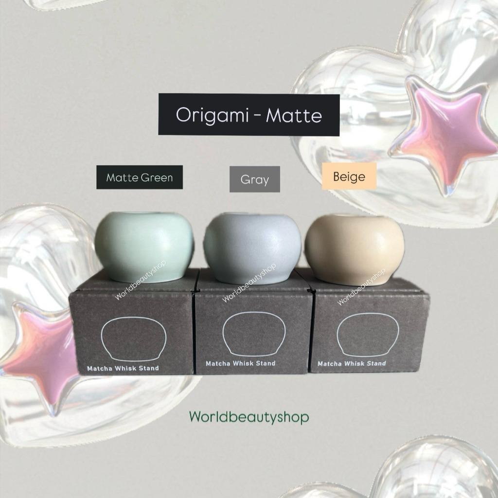 [พร้อมส่ง] ORIGAMI  matcha whisk stand ที่วางแปรงมัทฉะ น่ารัก สีชมพู, แท่นเสียบแปรงชงชา Made in Japan