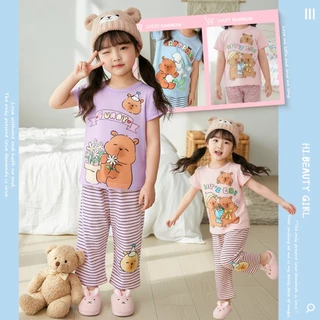 ชุดสูทลูกสาวน่ารัก ชุดเซ็ทเด็กลายการ์ตูนสุดฮิต งาน2ชิ้น ผ้านิ่ม ชุดเด็กผู้หญิง 2-12 ปี