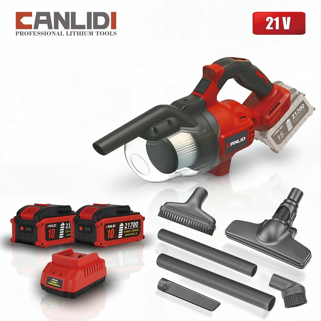 🔥มีสต็อก🔥 CANLIDI เครื่องดูดฝุ่น ไร้สาย MT-21V โวลท์ รุ่น CID-300-V (Lithium-ion Vacuum Cleaner )