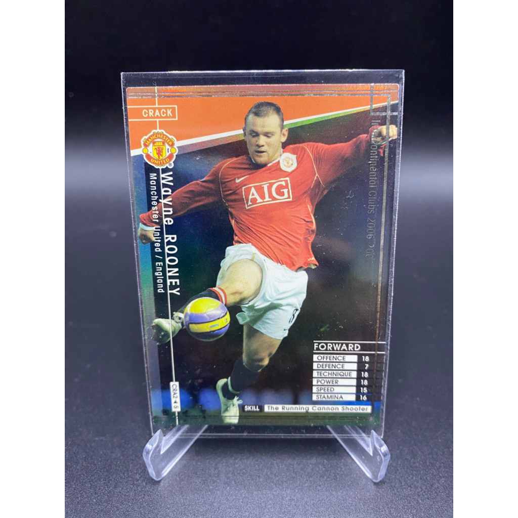 การ์ดฟุตบอล Wayne Rooney – 2006-07 Panini WCCF Crack | Manchester United 🔥🔴