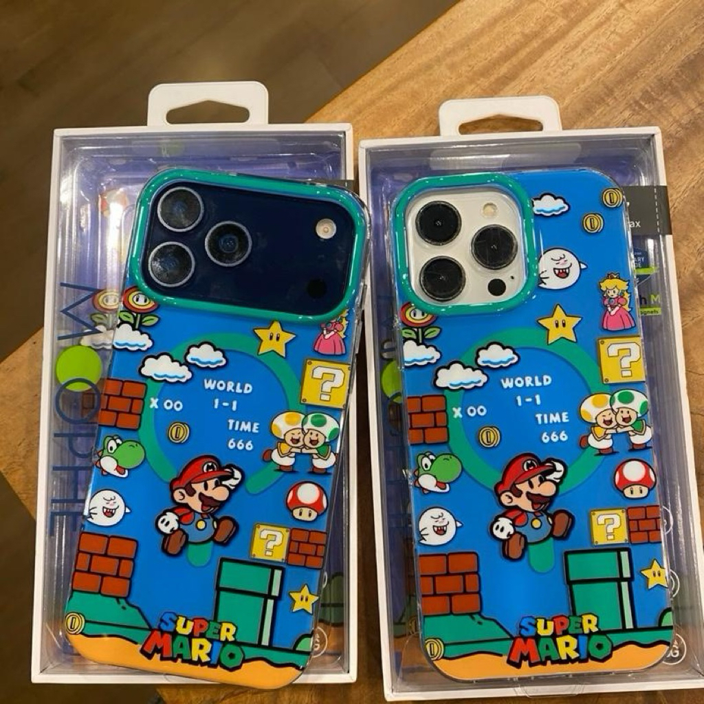 เคสอะครีลิคสกรีนลาย มีที่ขาร์จไร้สาย งานเงา ขอบนิ่มหลังแข็ง งานปุ่ม Camera control เปิด