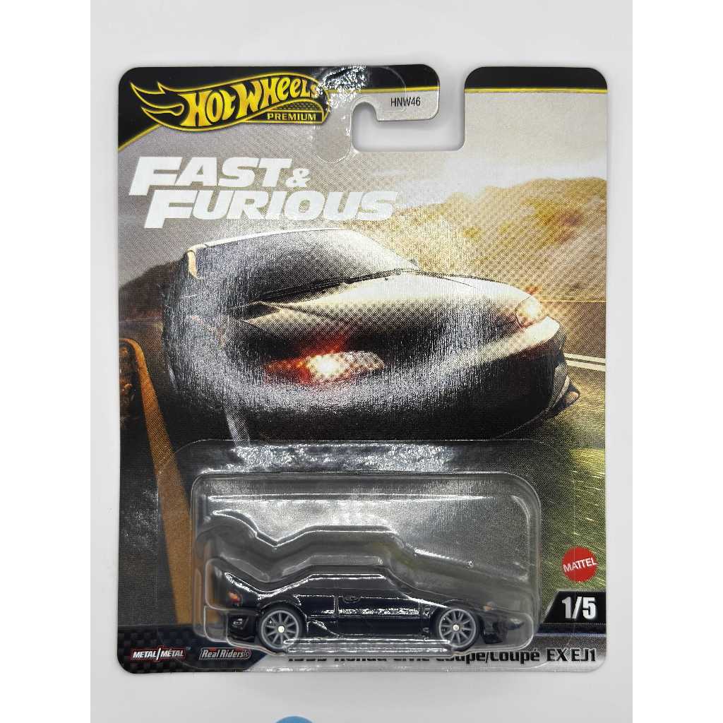 Hot wheels Premium Fast & Furious 1993 Honda Civic Coupe/Coupé EX EJ1