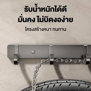 ตะขอแขวนติดผนัง ตะขอแขวนอเนกประสงค์ ไม่ต้องเจาะผนัง ที่แขวนเสื้อ สไตล์มินิมอล เหล็กคาร์บอน แข็งแรงทนทาน แถมฟรีกาวตะปู
