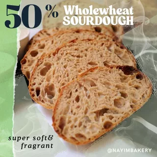 Nayimbakery 50% Wholewheat Sourdough 199 บ. 430 ก.