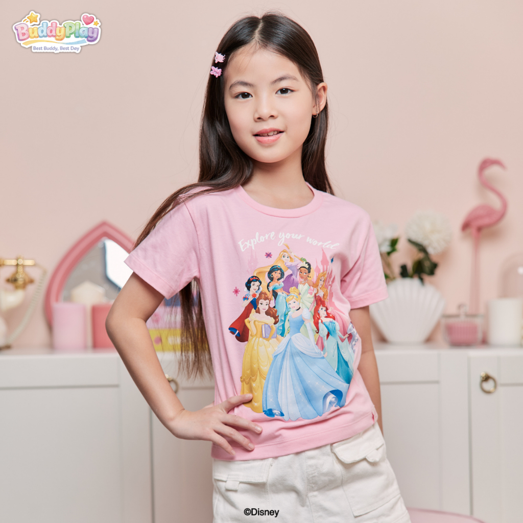 เสื้อยืดคอกลม DISNEY ลิขสิทธิ์แท้ BDP3002BPK