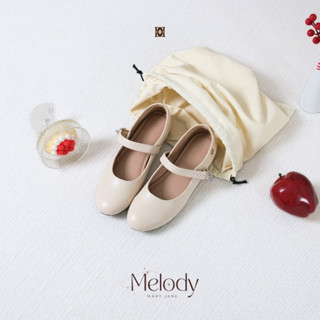 iamJinny JN163 รุ่น Melody Mary Jane สีเบจ