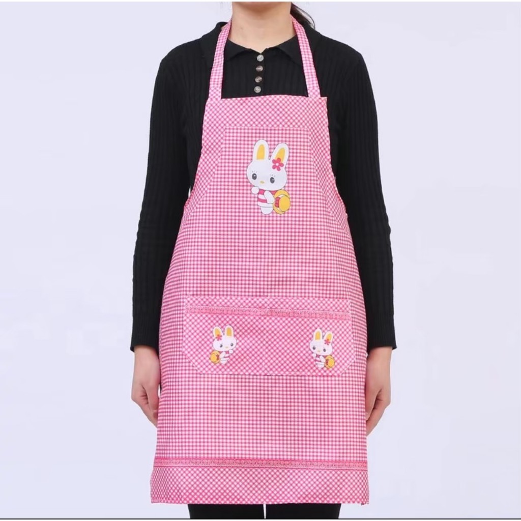 [ขายยกโหล12ตัว] ผ้ากันเปื้อน ฟรีไซส์ ผู้ใหญ่ คละสี คละลาย