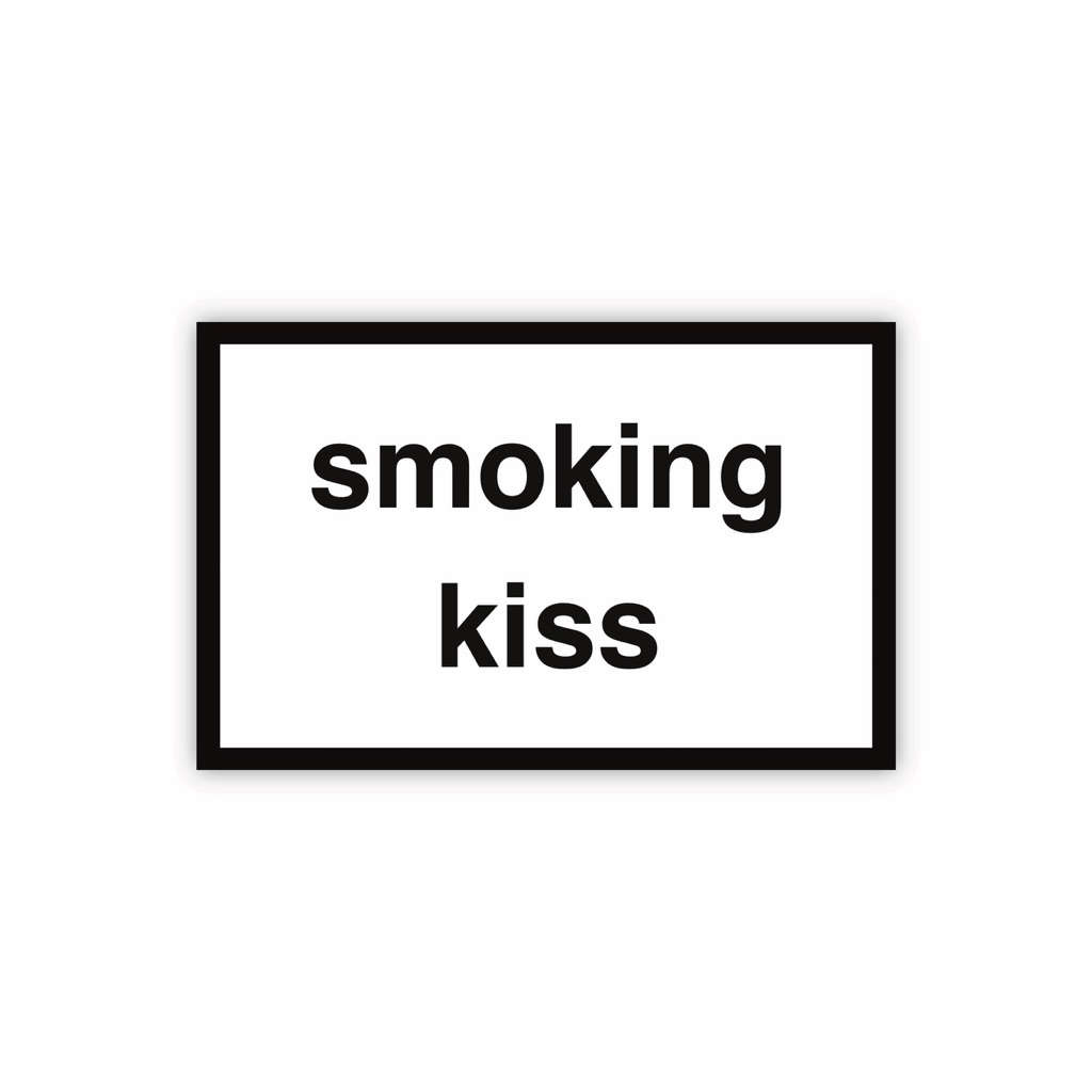NHMC smoking kiss sticker