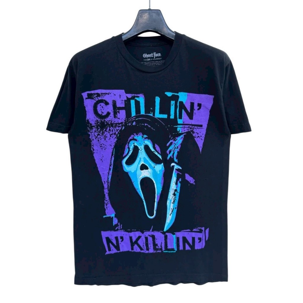 Ghostface เสื้อยืดสยองขวัญ (สภาพดี)