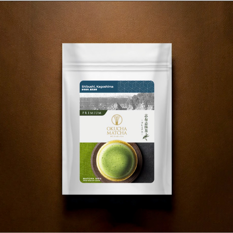 Shibushi Matcha มัทฉะ เกรดพรีเมี่ยมนำเข้าจากญี่ปุ่น Okucha Matcha (BBF 30/4/2026)