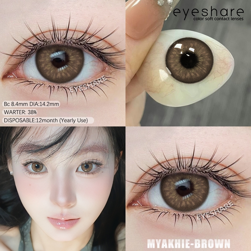 {0.00~-6.00}myakhie series คอนแทคเลนส์สายตาสั้น DIA14.2mm ตาโต lens คอนแทคเลนส์แฟชั่น