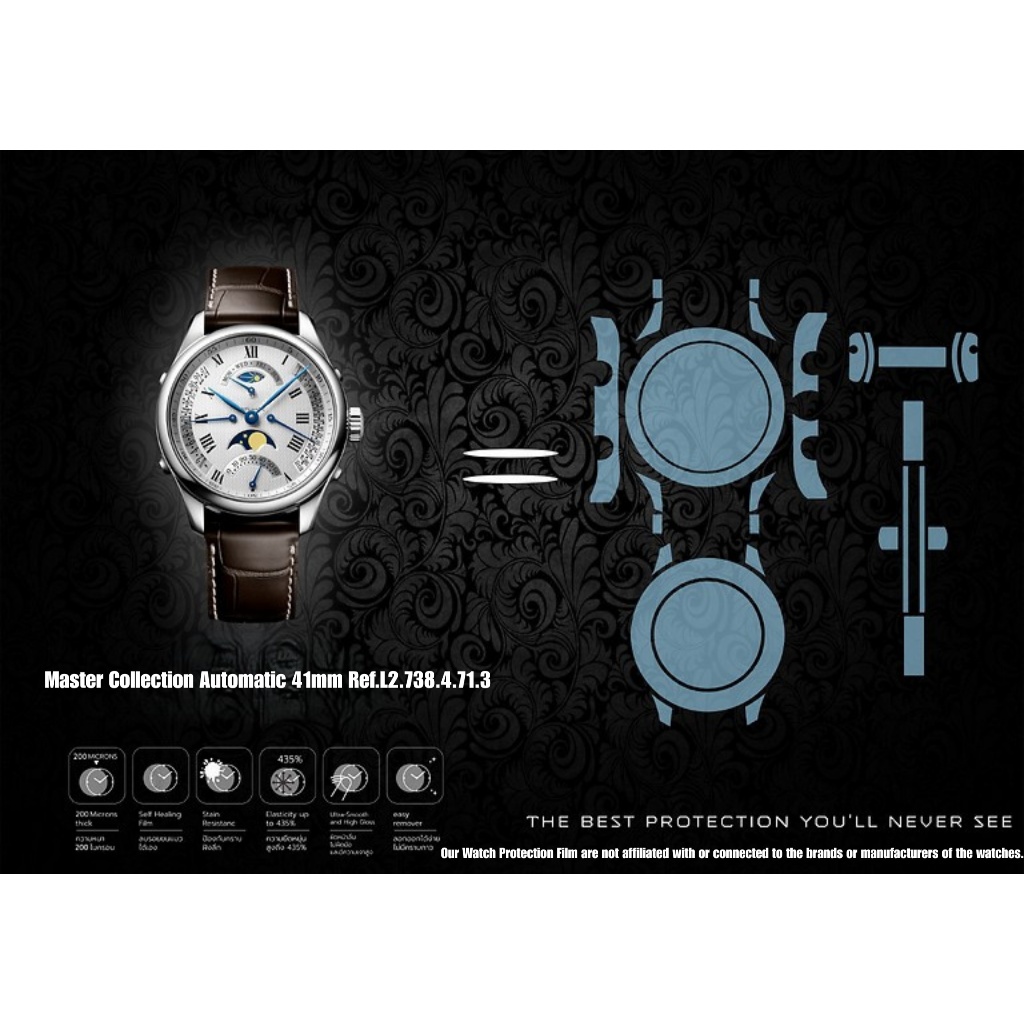 ฟิล์มป้องกันรอยนาฬิกา Watch Protection Film for Longines Master Collection Automatic 41mm Ref.L2.738