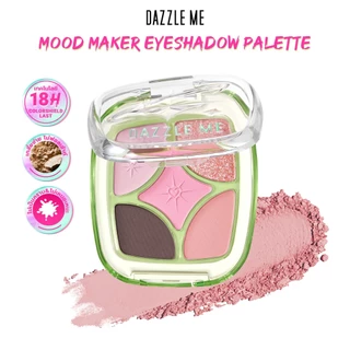 DAZZLE ME Mood Maker Eyeshadow Palette พาเลทตา เกลี่ยง่ายและติดทนนาน กะทัดรัด พกพาสะดวก เหมาะกับทุกสีผิว